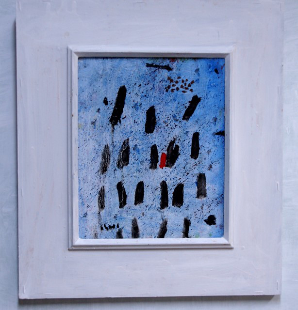 抽象画　　　「彩-64」　F3号　油彩の抽象画