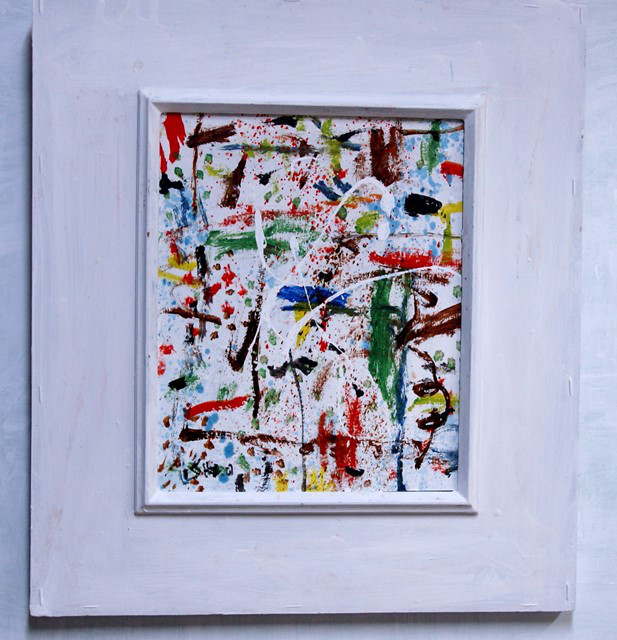 抽象画　　　「彩-65」　F3号　油彩の抽象画