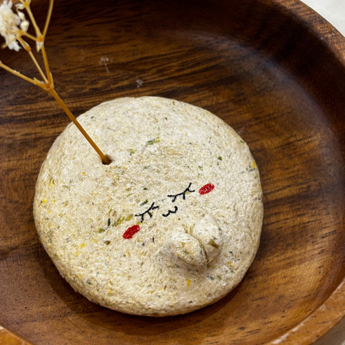石の精霊 廃棄野菜 野菜くず活用 置物 雑貨 粘土 オブジェ 菜の花