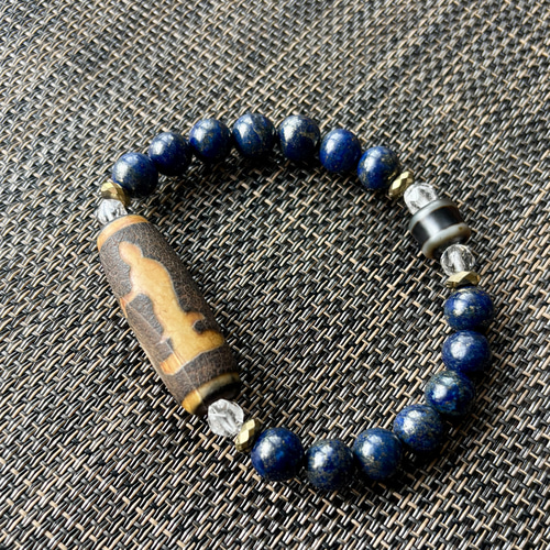 tamago瑪瑙 如意観音天珠 1-196 一龍眼蒙天珠 & 観音瑪瑙