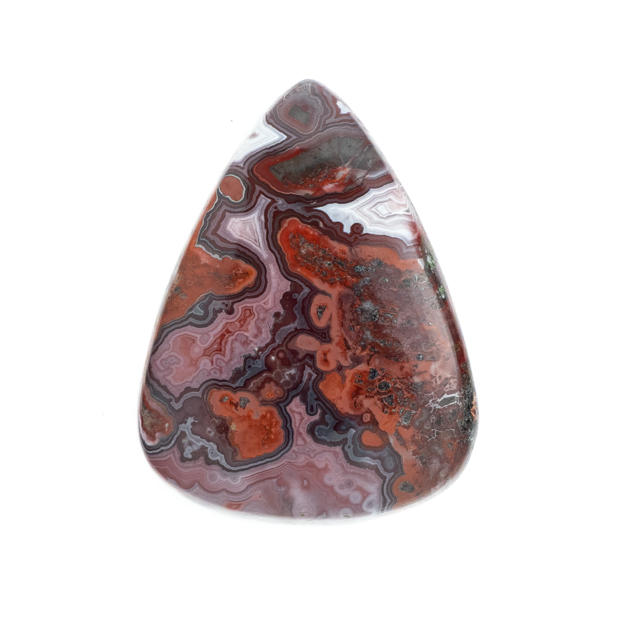 【眺めて楽しい模様】　クレイジーレースアゲート 33.5ct