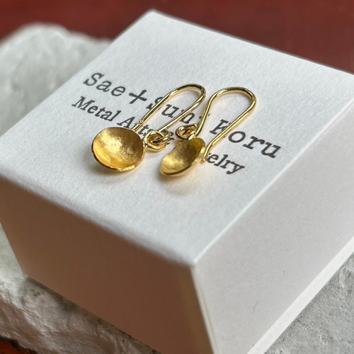 K24 Pure Gold Classic EarringsnⅡ◇純金の揺れるクラシックピアス