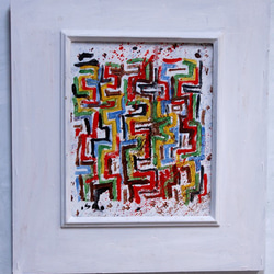 油絵「抽象画 缶の描写」 F10 抽象 油絵 F0 | nuancebeans