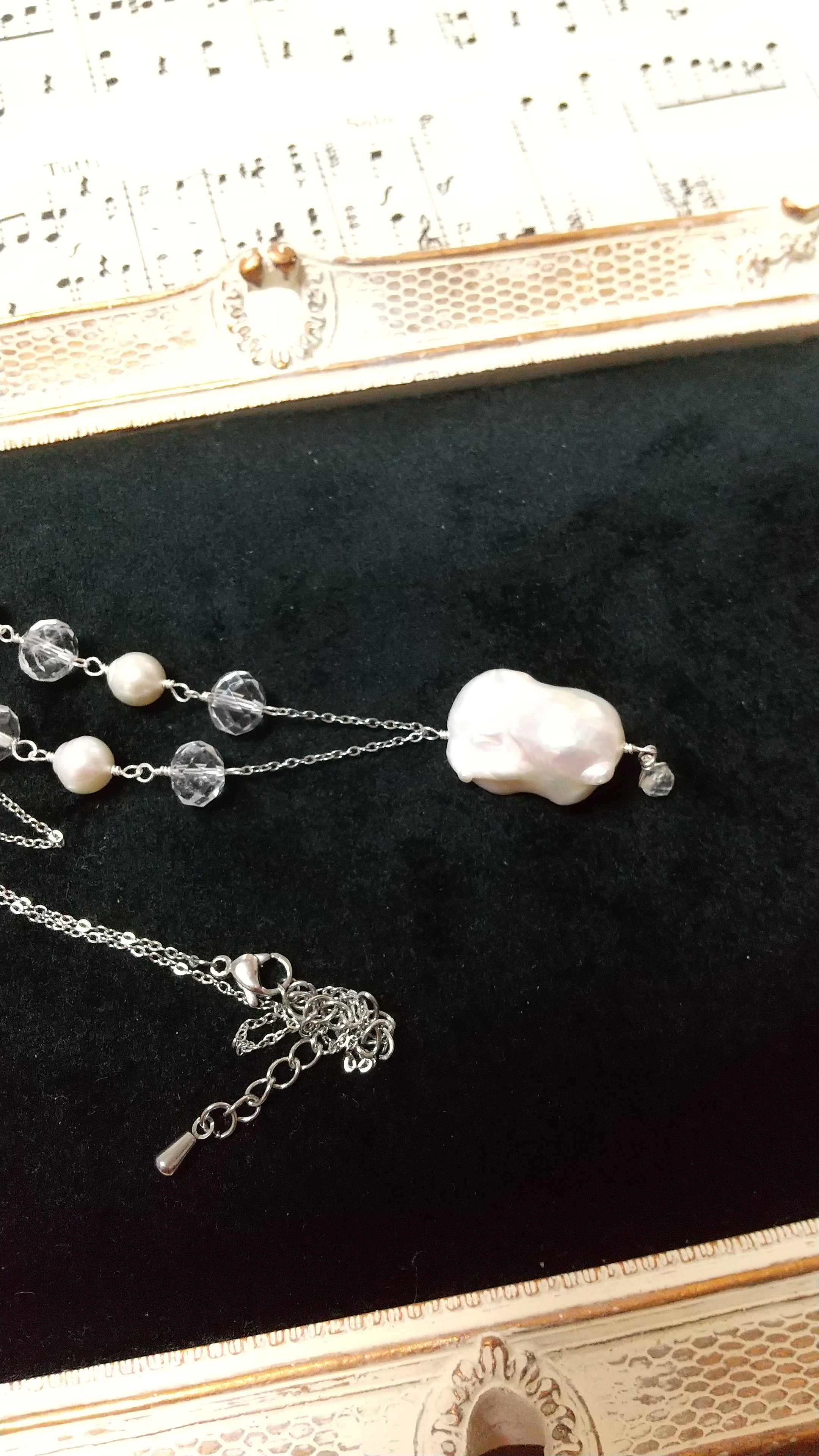 淡水 バロックパール/オイスターパール ネックレス