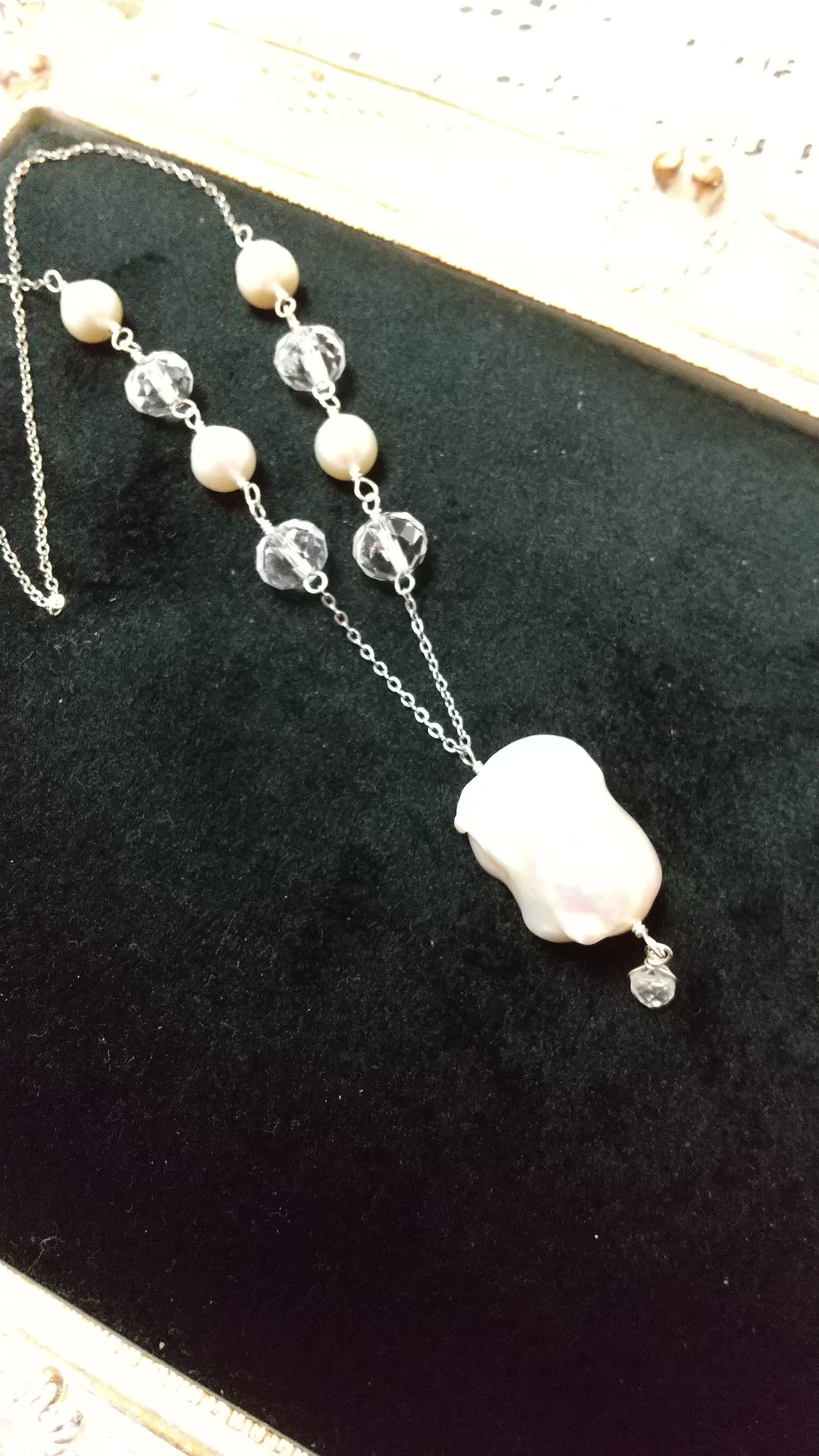 淡水 バロックパール/オイスターパール ネックレス