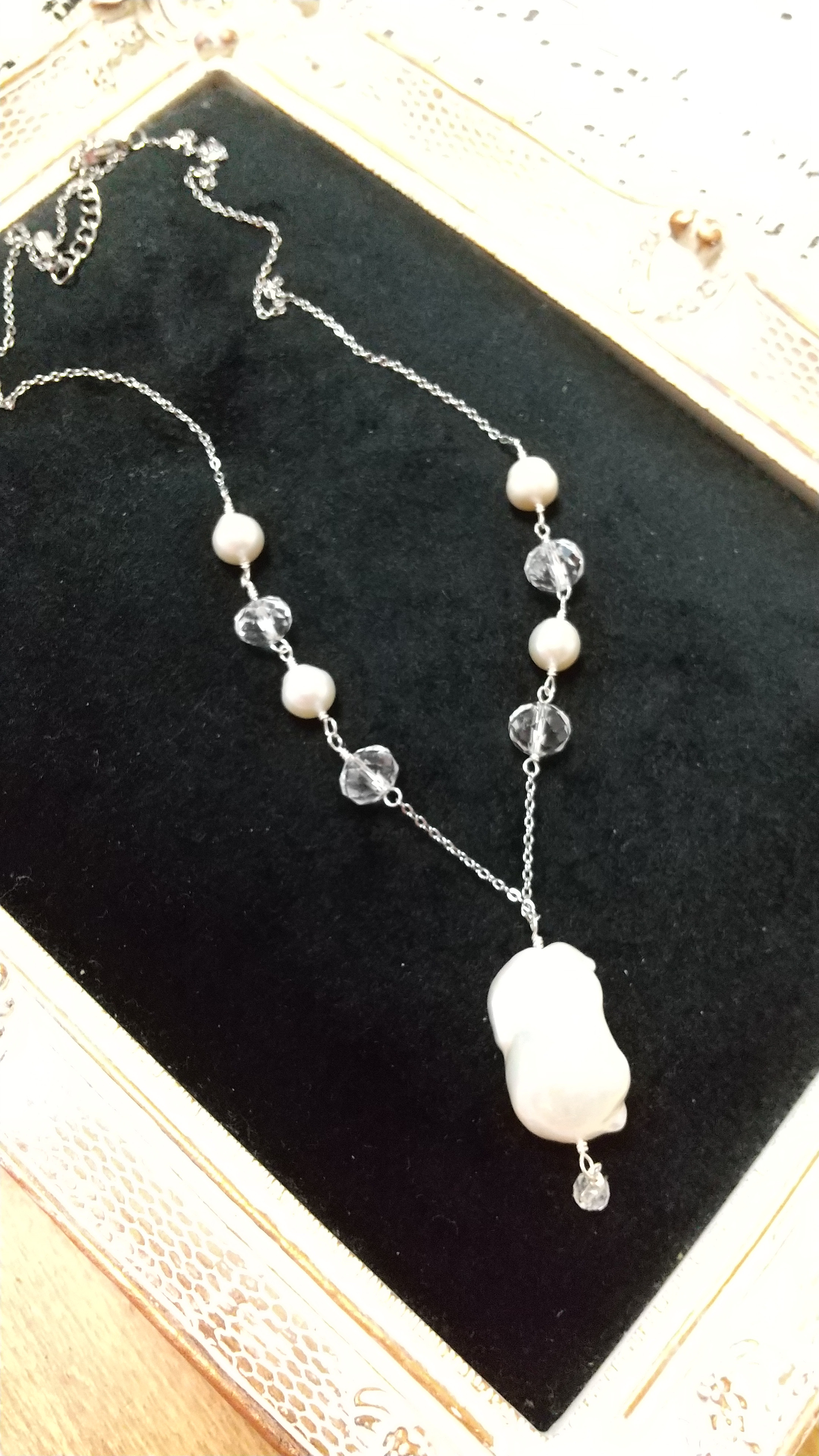 淡水 バロックパール/オイスターパール ネックレス