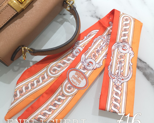 リボンスカーフ バッグスカーフ バッグチャーム716＃ スカーフ