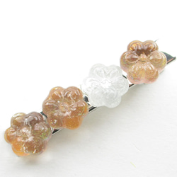 アンバーな感じでセピアクォーツを演出したのなら西の空を見よう♪<創作ヘアクリップ>HC105 2枚目の画像