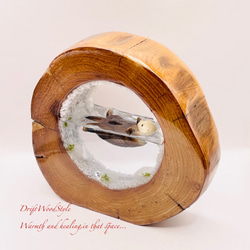 一つ限りの流木アート 海に浮かぶラッコ ジオラマ 流木 フィギュア 置物 インテリア レジン テラリウム 生き物 N30 5枚目の画像