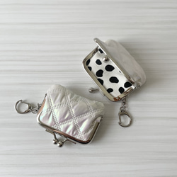 親子がま口財布 ミナペルホネン タンバリン ブルー がま口 makopan