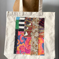 totebag /ヴィンテージファブリックのパッチワーク トートバッグ
