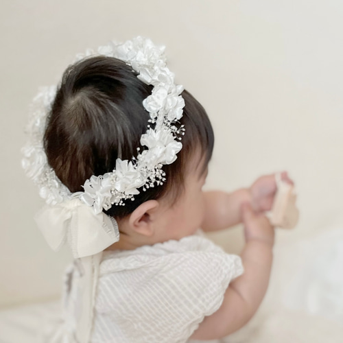 baby&kids くすみカラーの花冠 baby&kids くすみカラーの花冠 baby&kids くすみカラーの花冠