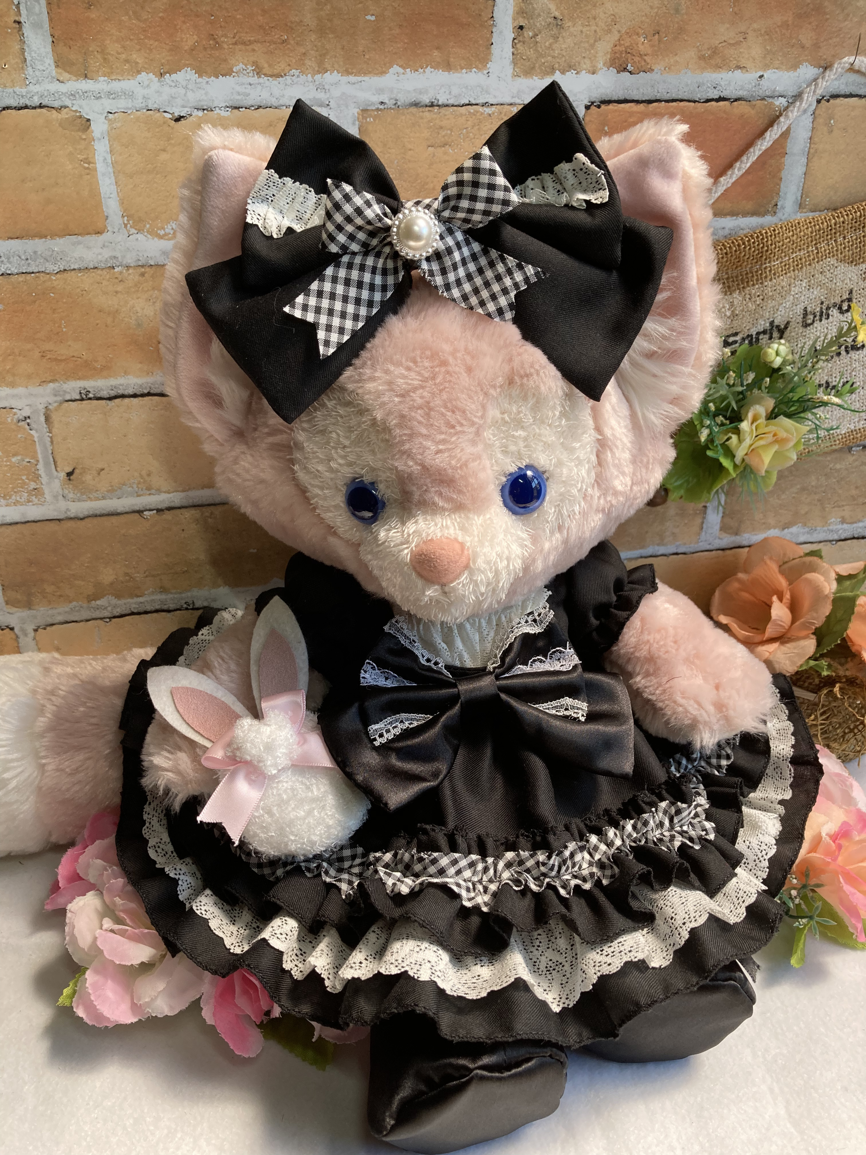 リーナベルＳ　ゴスロリ風　うさぎ　黒ワンピース6点コスチューム　双子コーデでステラルー も出品中