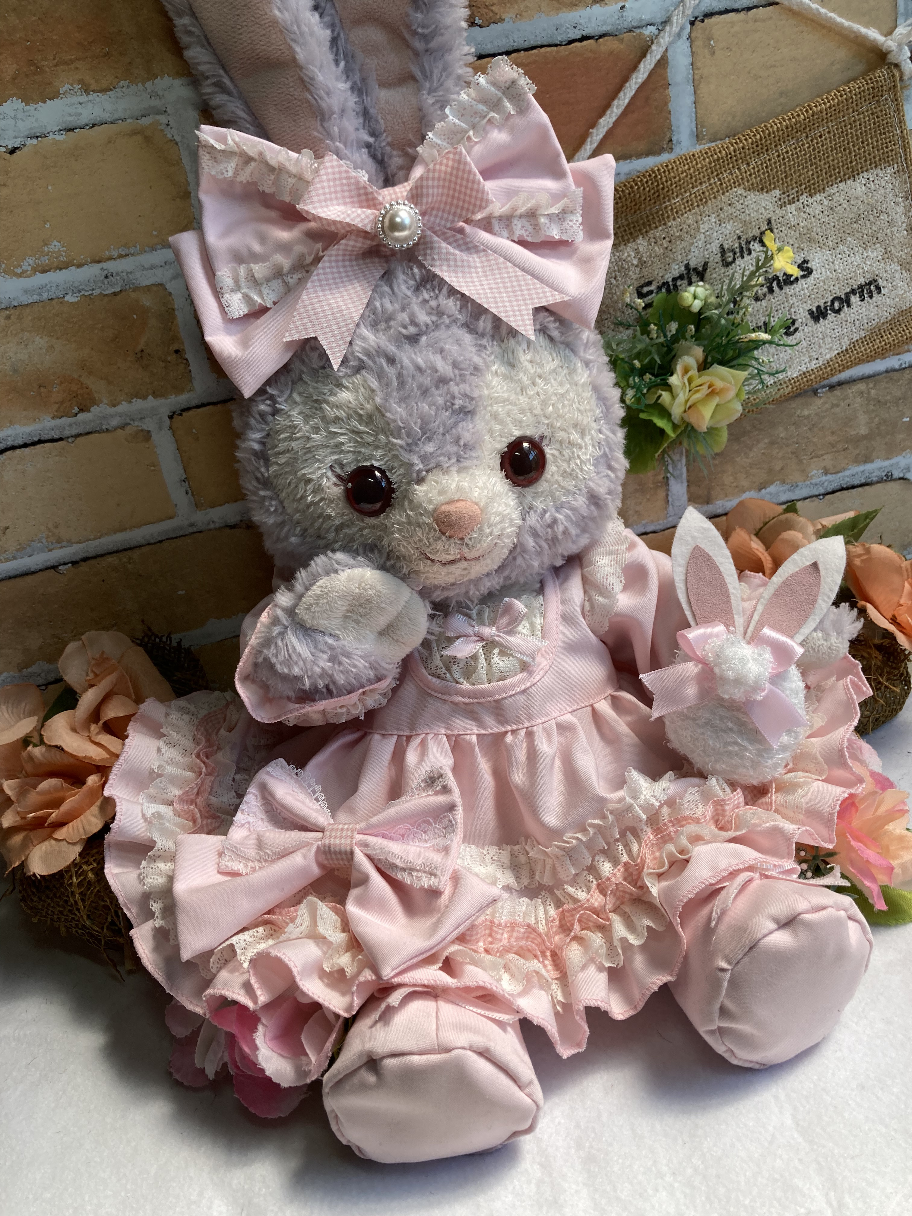 ステラルーＳ　ゴスロリ風　うさぎ　ピンクワンピース6点コスチューム　双子コーデでリーナベルも出品中