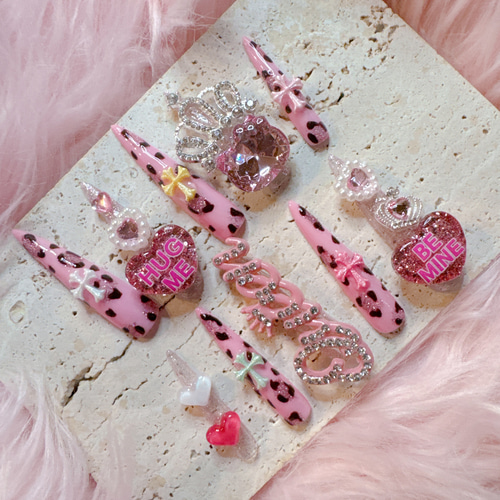 オーダー用』ネイルチップ ロングネイル キッズネイル コギャル