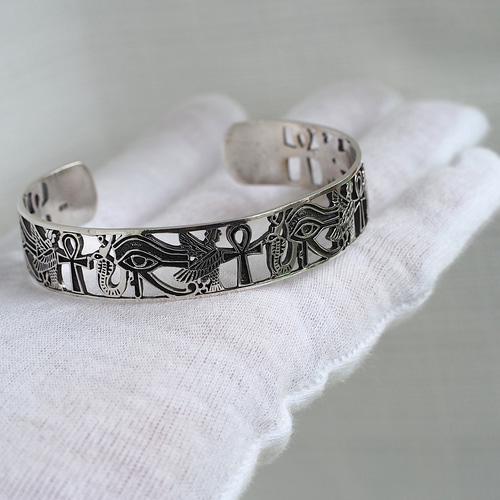 S925 古代エジプト絵文字バングル バングル・リストバンド ケロリン堂