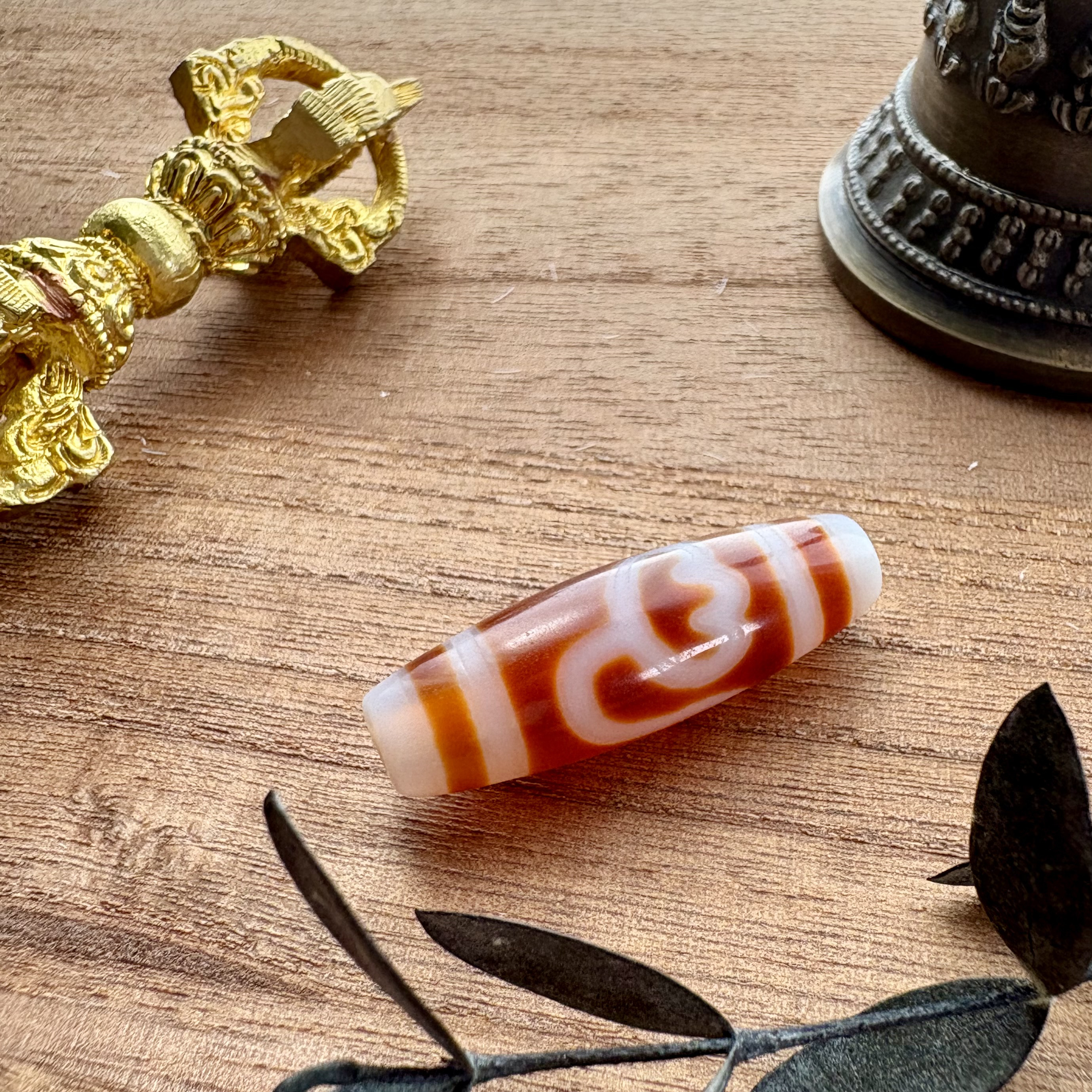 【紅天珠】水蓮花天珠ｔ71