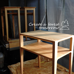 コンソールテーブル 杉無垢材 サイドテーブル あすの森づくりの家具