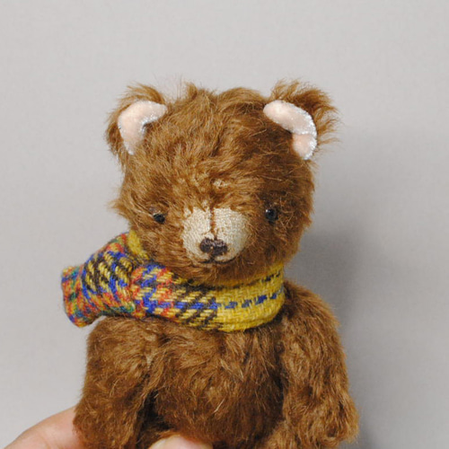 mini ベア 茶色い子熊 マフラー12cm ぬいぐるみ すずきまみ 通販