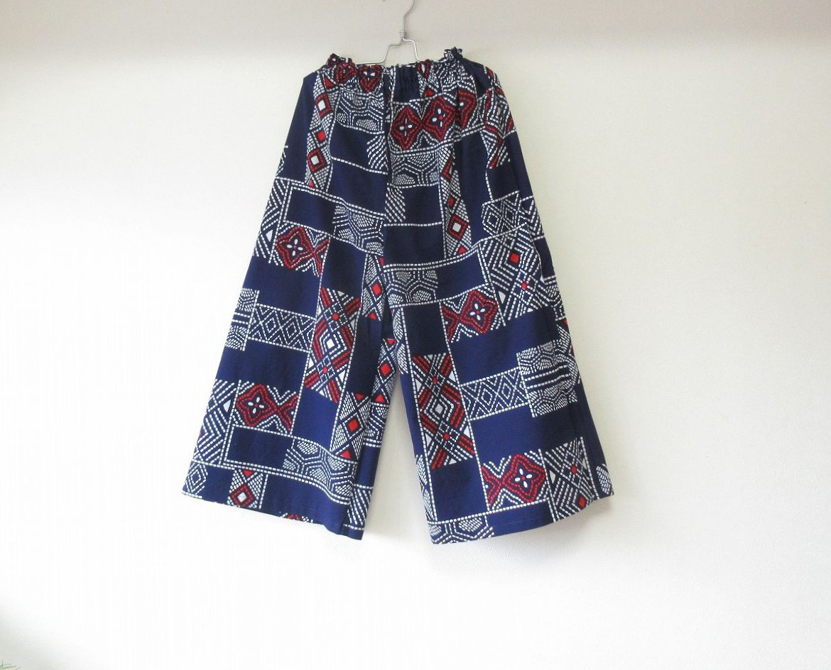 ☆浴衣ガウチョパンツ☆ポケット刺し子♪【再販】/31kg073 5,775円