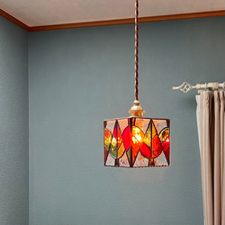 ステンドグラス壁掛け飾り ✨ミモザ色の香水瓶✨ タペストリー・壁掛け