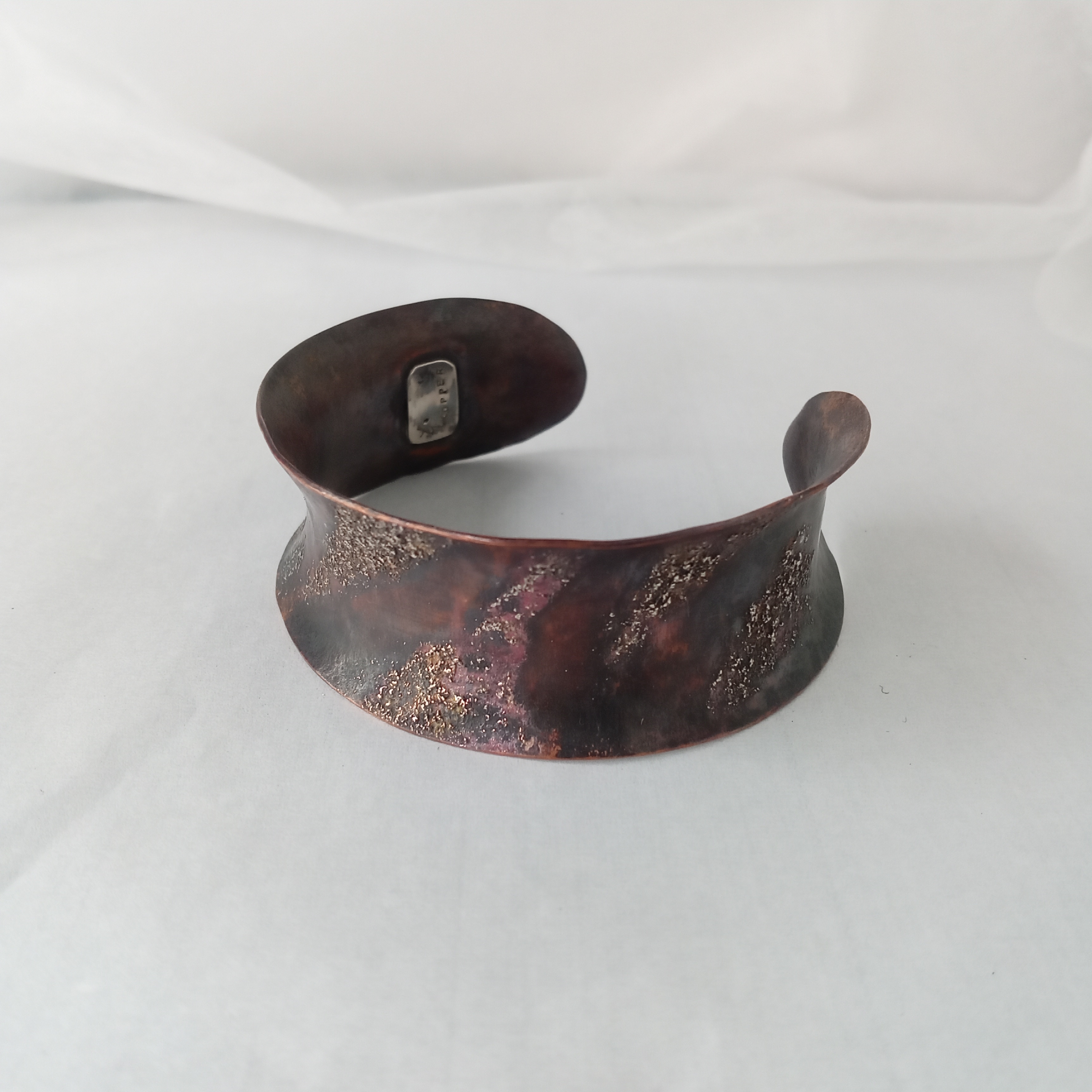 handmade 銅のバングルc　一点もの