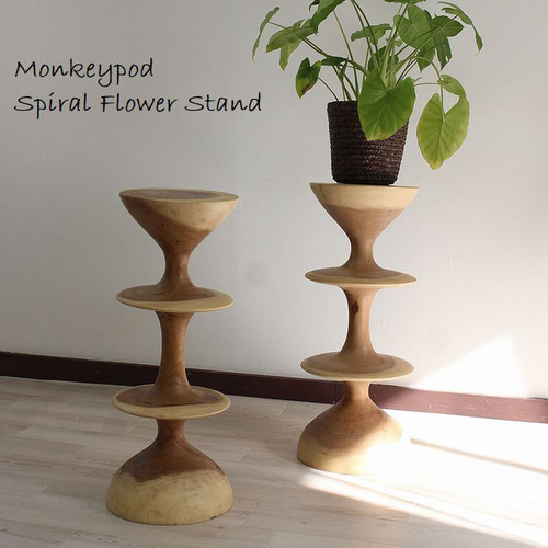 在庫セール】モンキーポッド スツール 椅子 木製 無垢材 1本