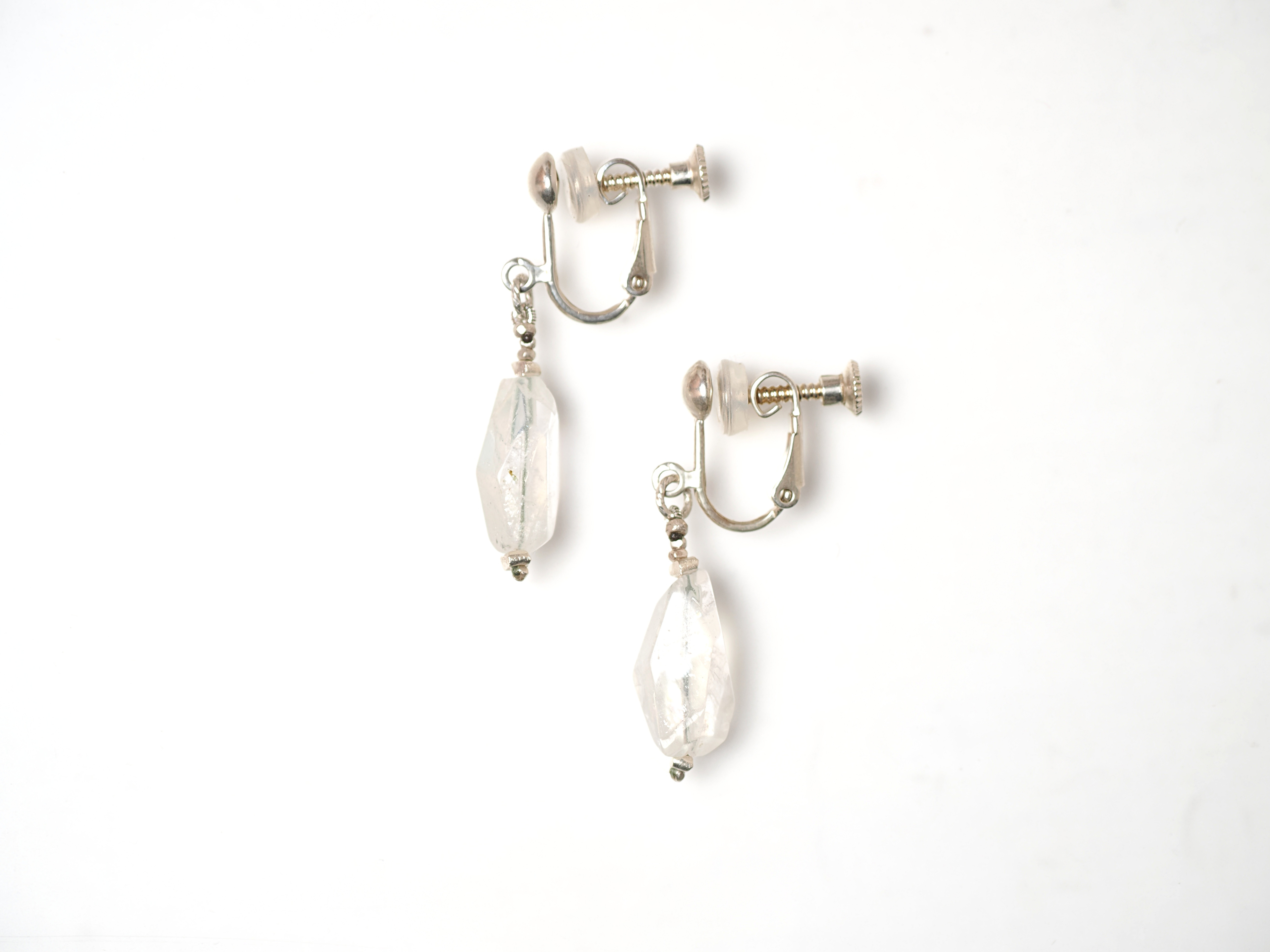 -Andesine labradorite- pierce/earrings