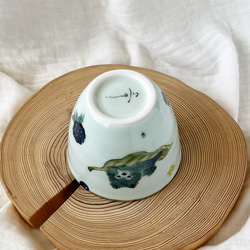 チコロット❤️すべて手描き❤️染付け❤️青リンゴ❤️猫❤️カップ❤️コーヒーカップ❤️お湯呑み❤️小鉢❤️ポメラニアン 10枚目の画像