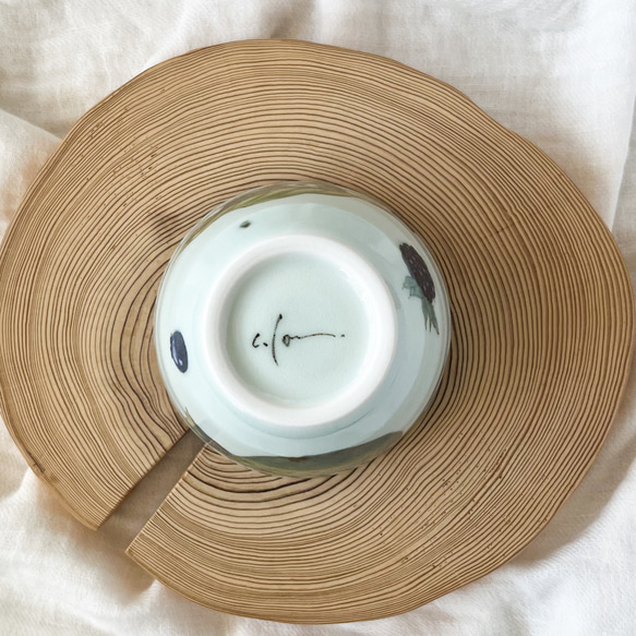 チコロット❤️すべて手描き❤️染付け❤️青リンゴ❤️猫❤️カップ❤️コーヒーカップ❤️お湯呑み❤️小鉢❤️ポメラニアン 11枚目の画像