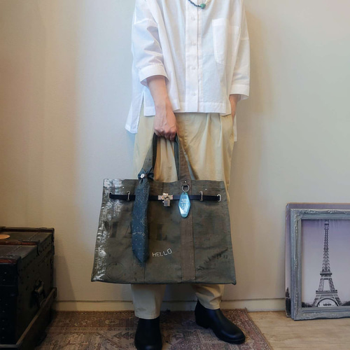 ⬜︎Rebuild by Needles 再構築 ミリタリー トートバッグ REVERSIBLE TOTE BAG-CAMO TWILL｜NEEDLES｜ACCESSORIES（アクセサリー