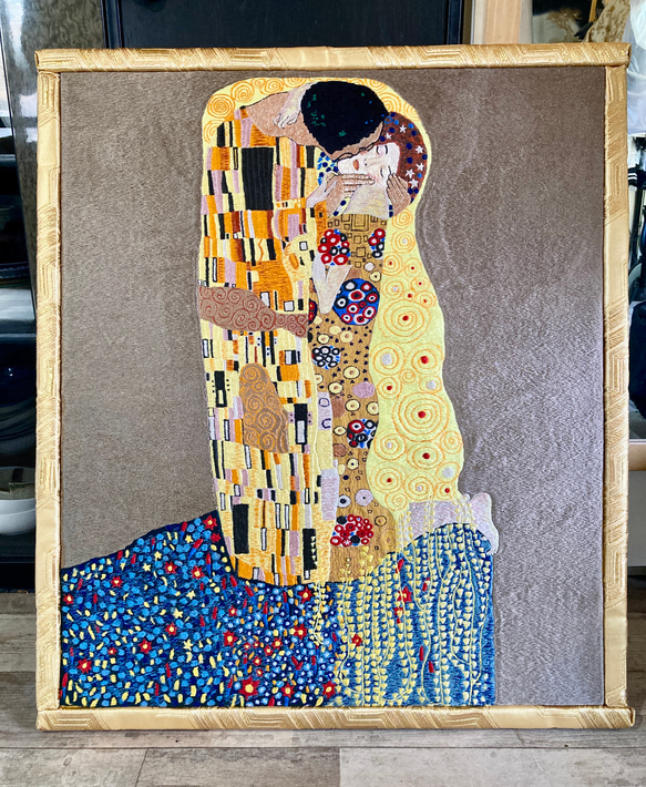クリムト「接吻」模写 グスタフクリムト「接吻」模写しました。 - 画家