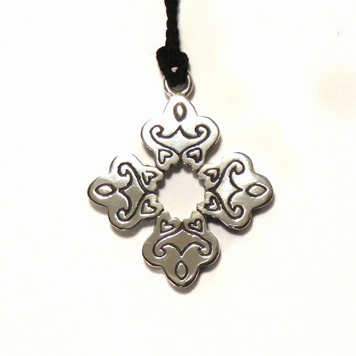 アイヌ文様 根付 シルバー925 【刻印無料】 根付紐 根付け紐 根付け