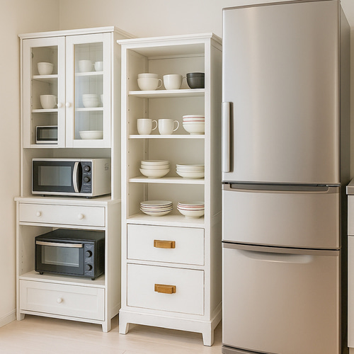 スキマ家具 隙間家具 キッチンボード カップボード 食器棚 オーダー