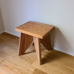 1点のみ】空間を飾る欅 一枚板 花台 踏み台 補助台 サイドテーブル