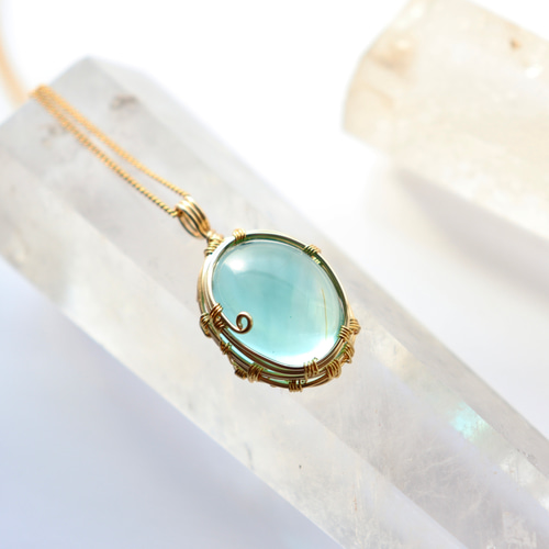 アンダラクリスタルのワイヤージュエリーネックレス✧ドラゴンズ