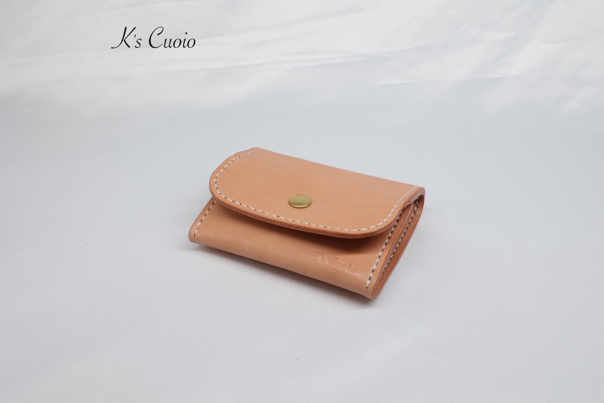 栃木レザー ボックス型財布（ナチュラル色）【送料無料】