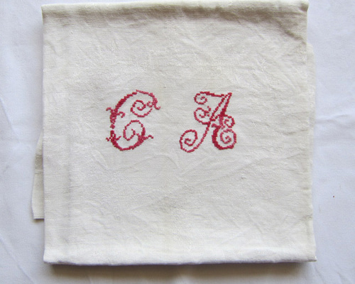 アンティーク フランス ダマスク織り ナプキン セット 布巾 アンティーク フランス ダマスク織り ナプキン セット 布巾