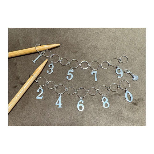 往復編みカウンター 可愛い数字 金具・チェーン pomomo.sakura 通販