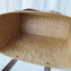 ★一閑張り風・小麦粉袋春よ恋×米袋バッグお袋さん★ 6枚目の画像