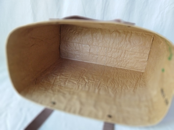 ★一閑張り風・小麦粉袋春よ恋×米袋バッグお袋さん★ 6枚目の画像