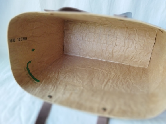 ★一閑張り風・小麦粉袋春よ恋×米袋バッグお袋さん★ 7枚目の画像