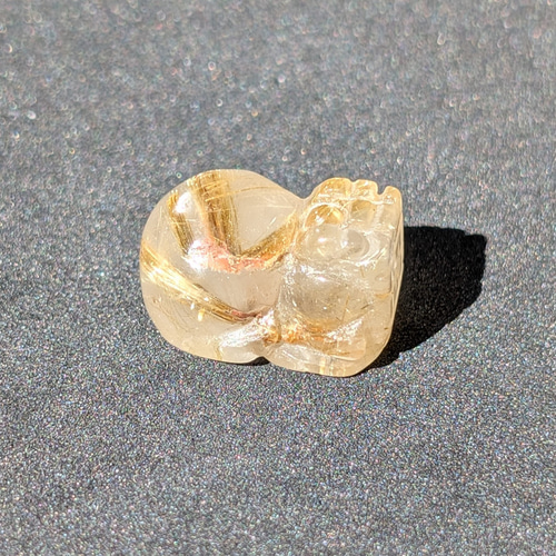 存在感がすごい ゴールド タイチンルチル 貔貅 ヒキュウ 金針水晶のエナジー 存在感がすごい ゴールド タイチンルチル 貔貅 ヒキュウ 金針