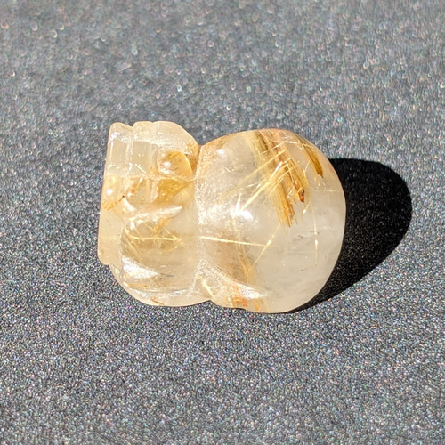ゴールドタイチンルチルクォーツ 貔貅 ヒキュウ 引き寄せの効果