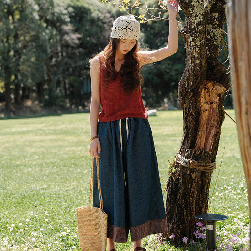 デニム    ロングパンツ    ワイドレギンズ