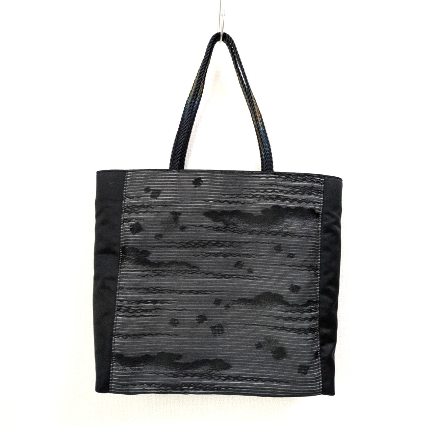 フォーマル黒トートバッグ　A4サイズ　卒入学式　冠婚葬祭