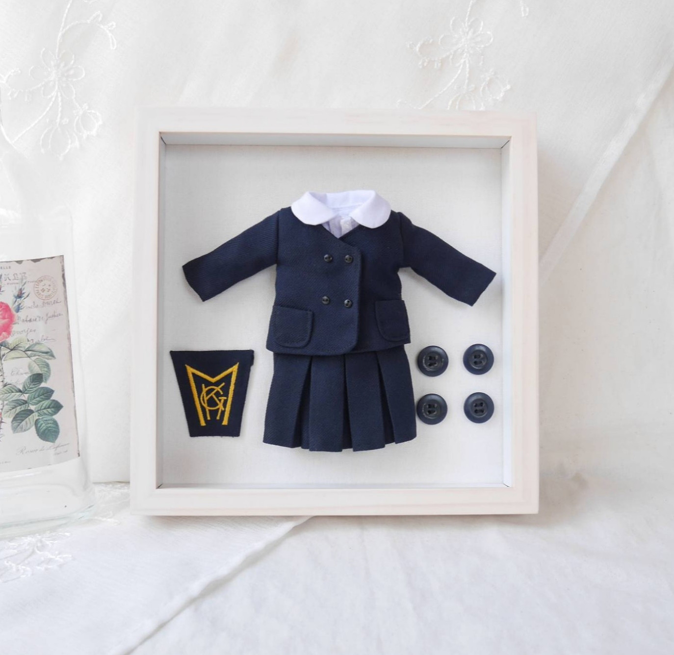 制服 ミニチュア リメイク 思い出 収納オーダー 卒業記念 メモリアル 学生服 高校生 中学生 小学生 幼稚園