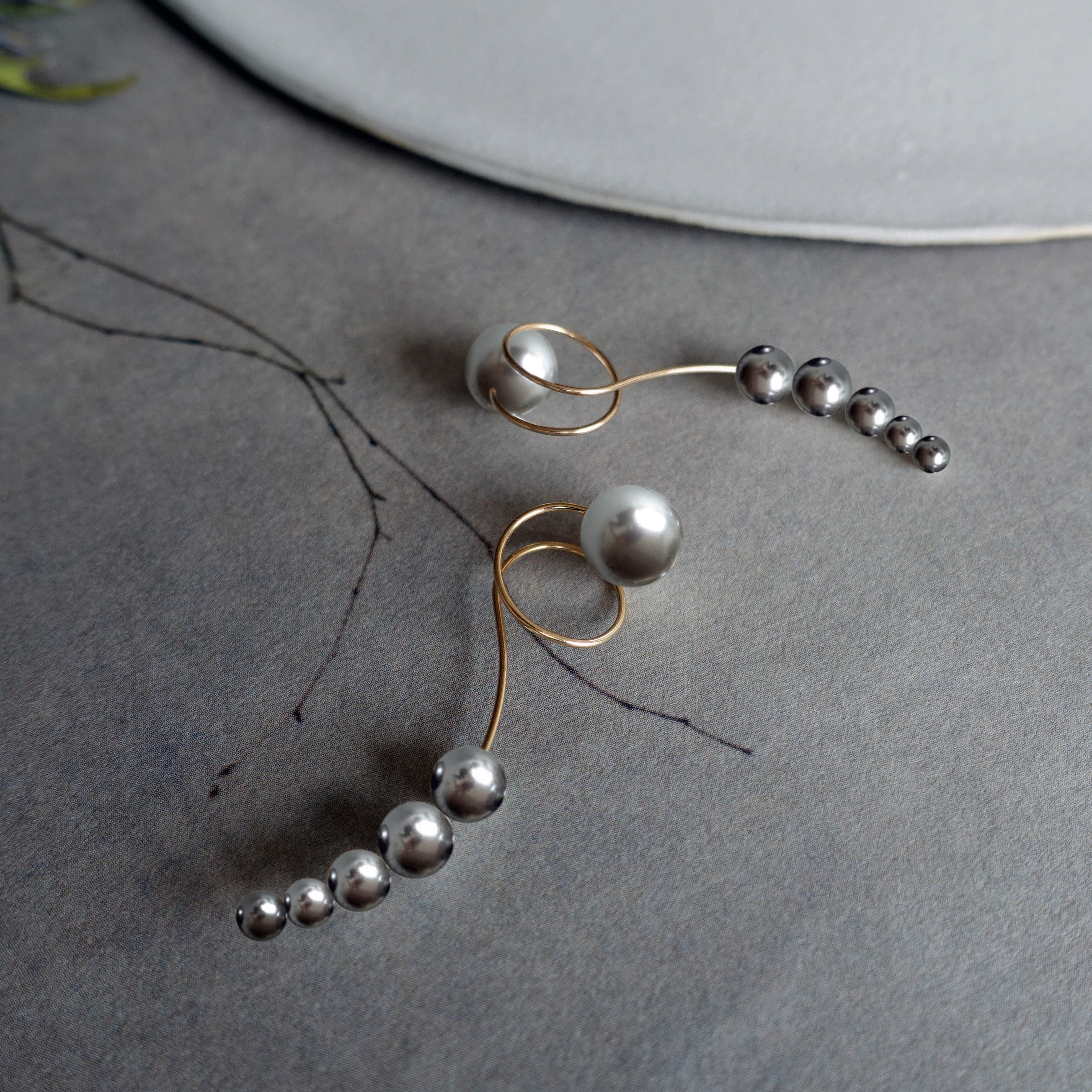 K14gf イヤーカフ『 clips 』 ’ Anguis L ’ Gray