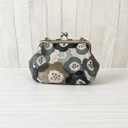 親子がま口財布 ミナペルホネン タンバリン ブルー がま口