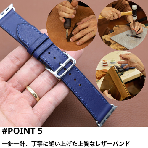 MODIGI Apple Watch レザー ベルト クロコダイルレザーバンド MODIGI Apple Watch ベルト 本革 高級 手作り Veau Swift皮 アップル